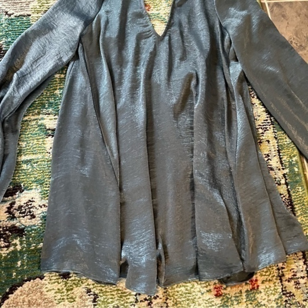 Show Me Your Mumu dark gray peasant bohemian open back dress - Picture 3 of 9
